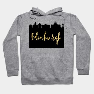 EDINBURGH SCOTLAND DESIGNER SILHOUETTE SKYLINE ART Hoodie